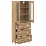 vidaXL Haut Armoire avec tiroir Chêne artisanal 69 5 x 34 x 180 cm