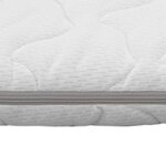 vidaXL Sur-matelas 140 x 200 cm Mousse à mémoire de forme Visco 6 cm