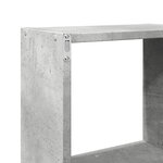 vidaXL Armoire murale 78x18x71 cm gris béton bois d'ingénierie