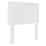 vidaXL Tête de lit Blanc Brillant 100 cm Bois d'ingénierie
