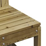 vidaXL Chaise de jardin 50 5x55x77 cm bois de pin imprégné