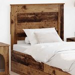 vidaXL Tête de lit Bois Ancien 90 cm Bois d'ingénierie
