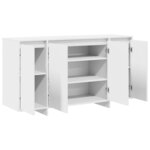 vidaXL Buffet Blanc 135 x 41 x 75 cm Bois d'ingénierie