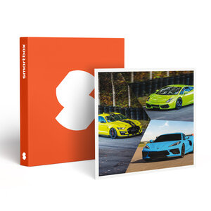 SMARTBOX - Coffret Cadeau Stage de pilotage multivolant : 2 tours en Corvette  2 tours en Lamborghini Gallardo LP560 et 2 tours en Mustang sur le circuit de Lohéac -  Sport & Aventure