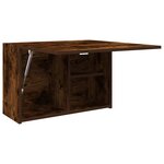 vidaXL Armoire murale de bain chêne fumé 60x25x40 cm bois d'ingénierie