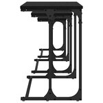 vidaXL Table basse gigogne 3 Pièces Chêne noir 50.5 x 35 x 53 cm