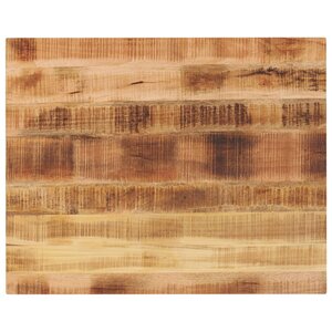 vidaXL Dessus de table rectangulaire bois massif de manguier brut