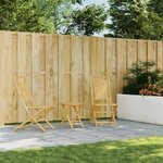 vidaXL Ensemble de bistro 3 Pièces bambou