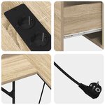 vidaXL Bureau Chêne sonoma 182 x 101 x 87.5 cm Bois d'ingénierie