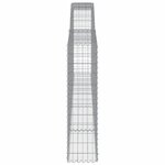 vidaXL Paniers à gabions arqués 10 Pièces 400x30x120/140 cm Fer galvanisé