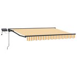 vidaXL Cadre de store manuel avec LEDs 3 x 2 5 m