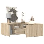 vidaXL Armoire d'angle chêne sonoma 200x40x45 cm bois d’ingénierie