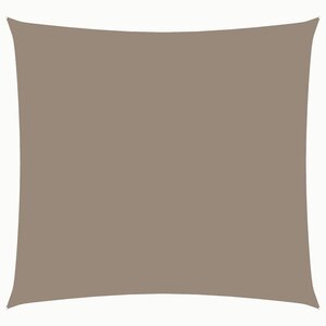 vidaXL Voile de parasol tissu oxford carré 3 6x3 6 m taupe