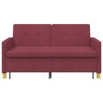 vidaXL Canapé-lit escamotable Bordeaux Tissu