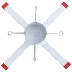 vidaXL Support de sapin de Noël blanc 61x61x15 5 cm