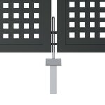 vidaXL Portail de jardin anthracite 400x175 cm acier
