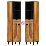 vidaXL Armoire de salle de bain 38x33x160 cm en bois d'acacia massif