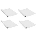vidaXL Films autoadhésifs pour portes 4 Pièces Bois blanc 210x90 cm PVC