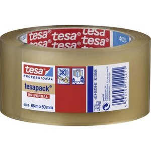 Adhésif d'emballage tesaPack PP Acrylique Silencieux 50 Mic 50mm x L66 m Transparent TESA