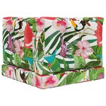 vidaXL Coussin de canapé d'extérieur 3 Pièces coloré Polyester