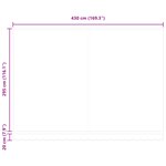 vidaXL Store rétractable manuel Rayure rouge et blanche 450x300 cm