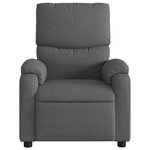 vidaXL Fauteuil inclinable de massage électrique gris foncé tissu