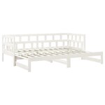 vidaXL Lit coulissant sans matelas blanc 2x(90x190) cm