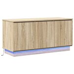 vidaXL Meuble TV Chêne Sonoma 100 x 38 x 49 cm Bois d'ingénierie