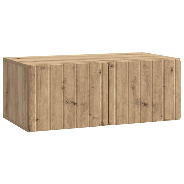 vidaXL Meuble TV mural 78 5 x 41 x 30 cm Chêne artisanal