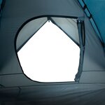 vidaXL Tente de camping à dôme 3 personnes bleu imperméable