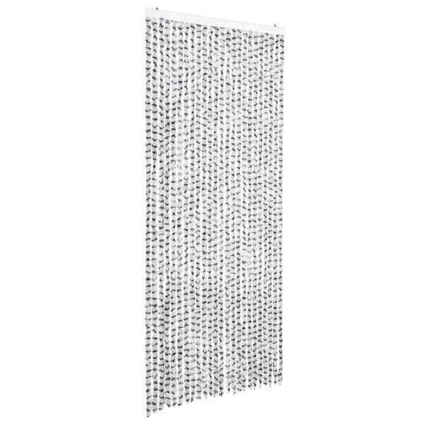 vidaXL Moustiquaire Gris clair et gris foncé 100x220 cm Chenille