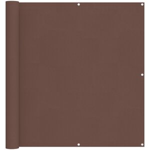 vidaXL Écran de balcon 120 x 200 cm Tissu Oxford Rectangulaire Marron