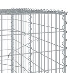 vidaXL Panier gabion avec couvercle 100x100x200 cm fer galvanisé