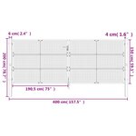 vidaXL Portail de jardin anthracite 400x200 cm acier