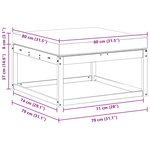 vidaXL Pouf d'Extérieur Polyester Blanc