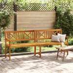 vidaXL Banc de jardin 220x56x90 cm en bois massif d'acacia