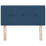 vidaXL Têtière LED bleue rembourrée de 80 cm en tissu