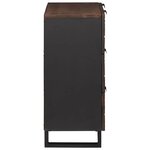 vidaXL Buffets 2 Pièces Marron 60 x 33.5 x 75 cm bois de manguier massif