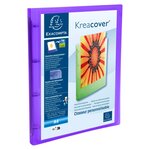 Classeur 4 anneaux 15mm PP Chromaline 5/10e Krea Cover A4 Coloris Aléatoire EXACOMPTA