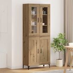 vidaXL Haut Armoire Chêne artisanal 69 5 x 34 x 180 cm