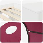 vidaXL Lit avec Tunnel 4 Pièces Chêne Artisanal et Rouge