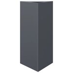 vidaXL Jardinières 2 Pièces anthracite triangulaire 40x34 5x70 cm acier