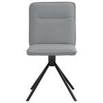 vidaXL Chaises à manger lot de 2 gris clair tissu