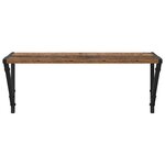 vidaXL Étagères Murales 2 Pièces Bois Ancien 60 x 25 x 25 5 cm