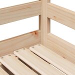 vidaXL Lit de jour avec tiroirs sans matelas 90x200 cm bois massif