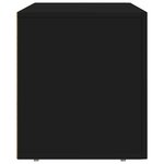 vidaXL Meuble TV Noir 80 x 35 x 40 cm Bois d'ingénierie