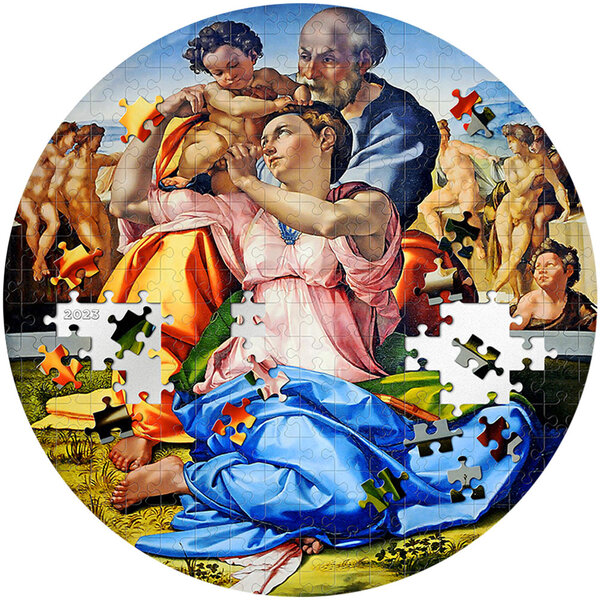 Monnaie DONI TONDO Michelangelo Micropuzzle Treasures 3 Oz Argent 20$ Palau 2023