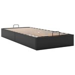 vidaXL Cadre de lit ottoman sans matelas noir 90x200 cm similicuir