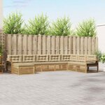 vidaXL Ensemble de canapés d'extérieur 8 pc Blanc et Beige