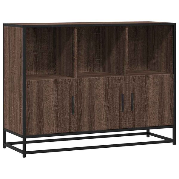 vidaXL Buffet chêne marron 100x35x76 cm bois d'ingénierie